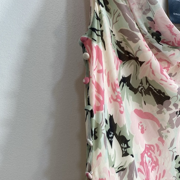 Lauren Ralph Lauren Ball Gown Whimsical Flower Garden Tiered Sleeveless 12 NWT - Picture 4 of 12